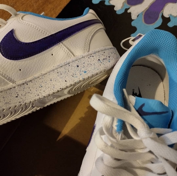 Custom painted court vision low. Women's size 10. Like new - Picture 3 of 8